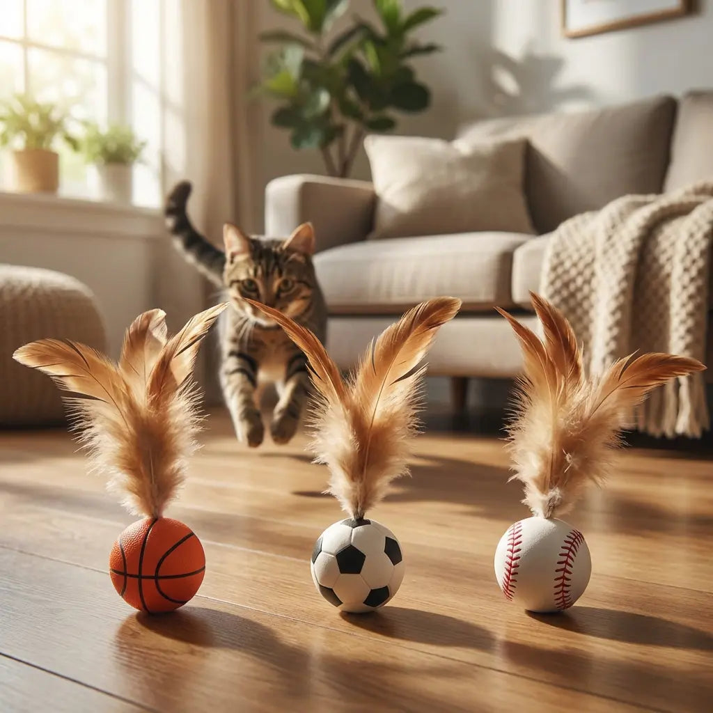 Unleash the Fun with Our Interactive Cat Toy Bouncy Balls - Buy 4 Get 2 Free! Perfect for Indoor Play and Boredom Relief for Kittens and Adult Cats!