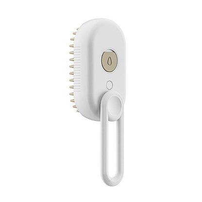 Escova a Vapor para Gatos e Cães Steamy Dog Brush 3 em 1, Pente Elétrico com Spray para Remoção de Pelos, Pente de Massagem para Cuidados com os Pets (Desativado conforme recomendado pela ZCT)