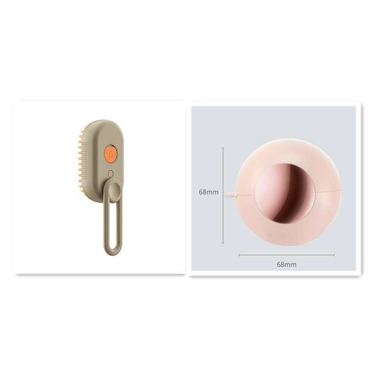 Escova a Vapor para Gatos e Cães Steamy Dog Brush 3 em 1, Pente Elétrico com Spray para Remoção de Pelos, Pente de Massagem para Cuidados com os Pets (Desativado conforme recomendado pela ZCT)
