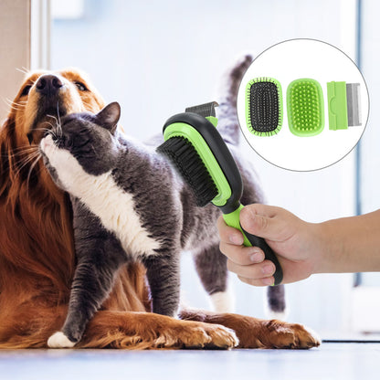 Conjunto de Escovas para Higiene de Animais para Limpeza e Desembolso