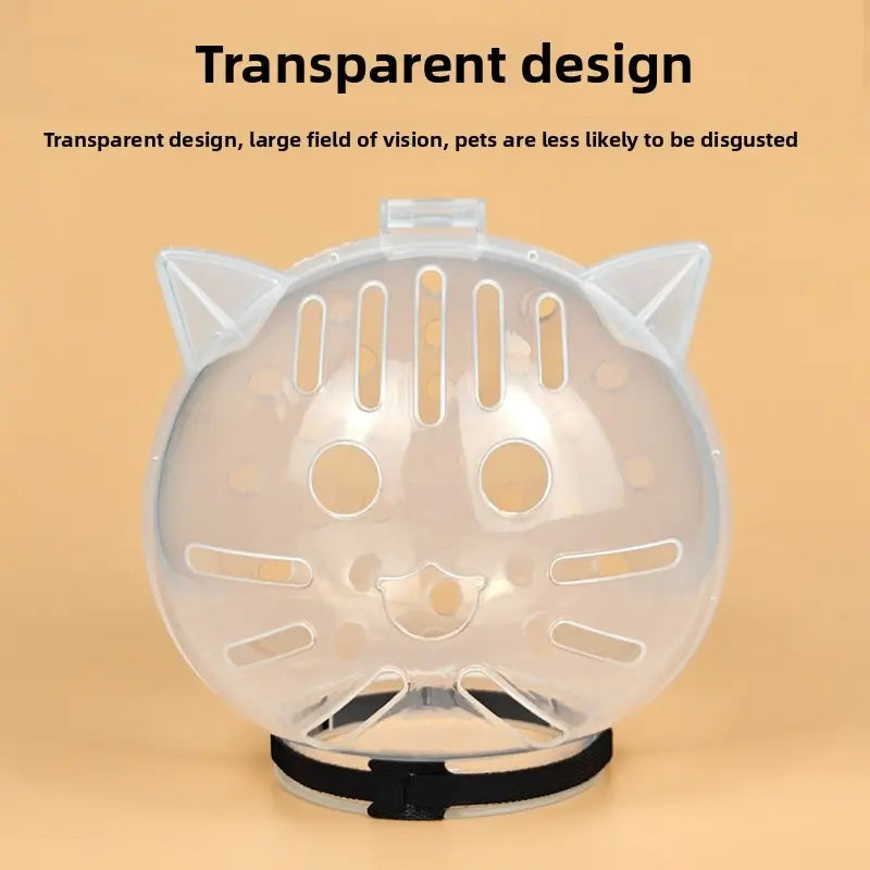 Transform Your Cat's Grooming Experience with the Bite-Proof Space Cat Helmet - Ultimate Comfort and Safety for Bathing & Nail Trimming!