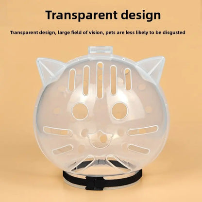 Transform Your Cat's Grooming Experience with the Bite-Proof Space Cat Helmet - Ultimate Comfort and Safety for Bathing & Nail Trimming!