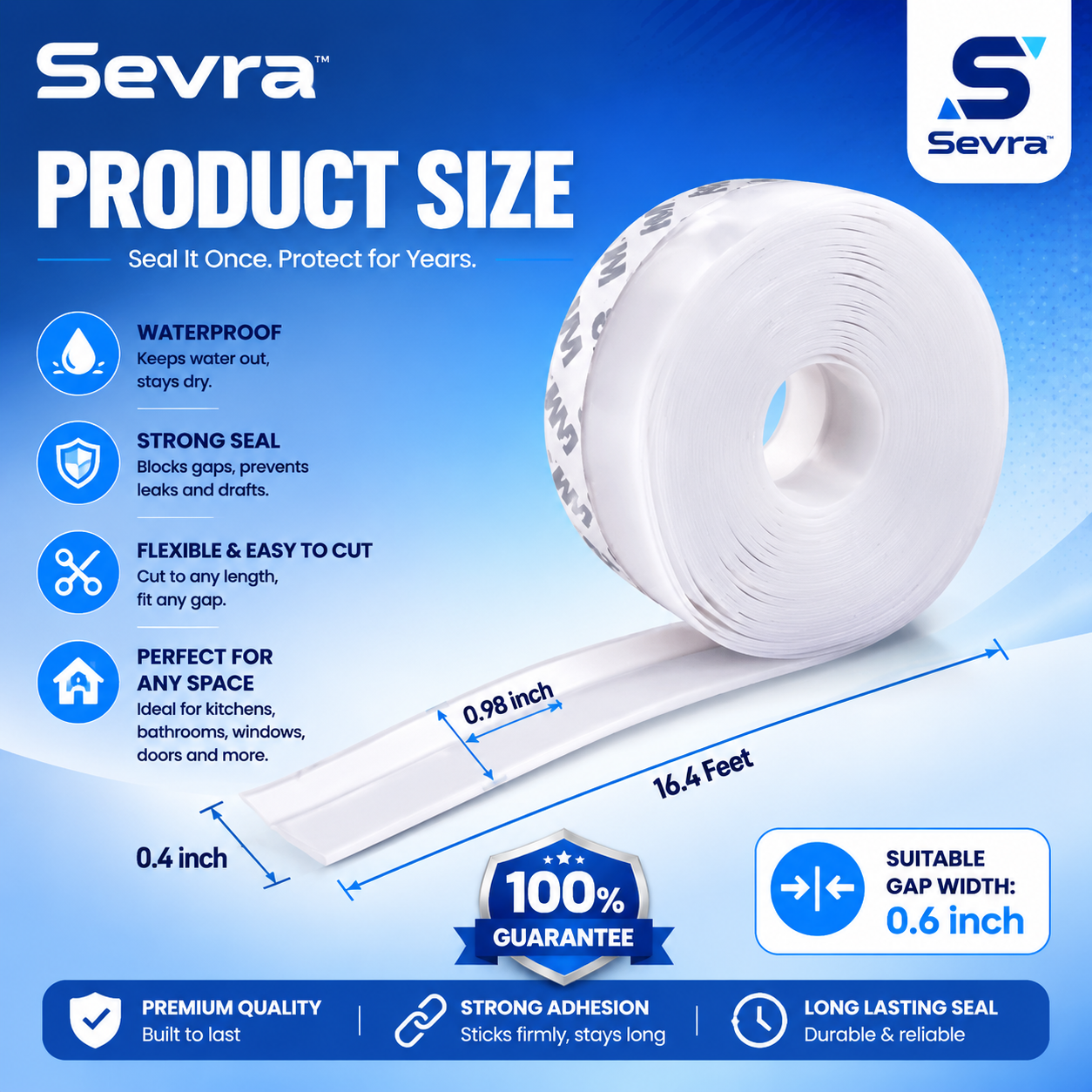 Sevra™ Waterproof Seal Strip