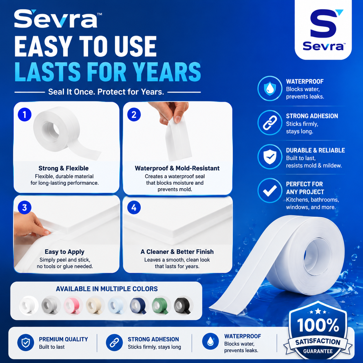 Sevra™ Waterproof Seal Strip