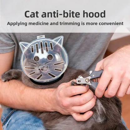 Transform Your Cat's Grooming Experience with the Bite-Proof Space Cat Helmet - Ultimate Comfort and Safety for Bathing & Nail Trimming!