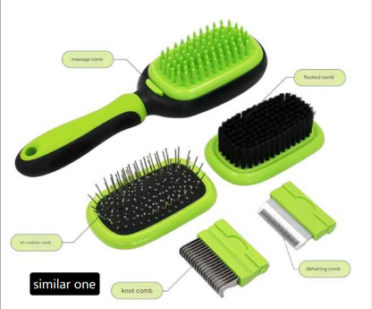 Conjunto de Escovas para Higiene de Animais para Limpeza e Desembolso