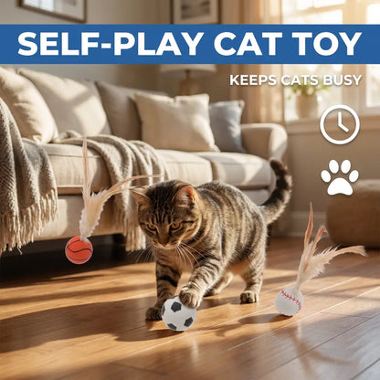 Unleash the Fun with Our Interactive Cat Toy Bouncy Balls - Buy 4 Get 2 Free! Perfect for Indoor Play and Boredom Relief for Kittens and Adult Cats!