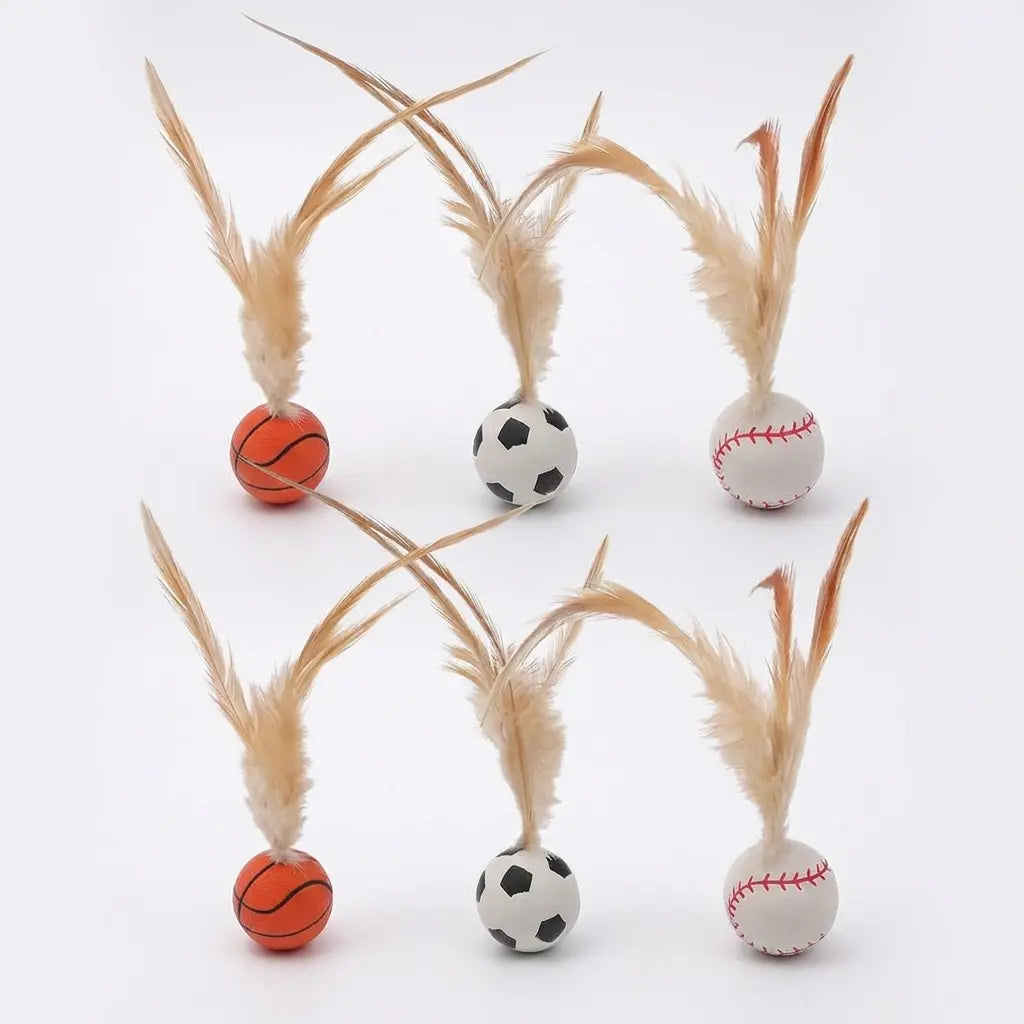 Unleash the Fun with Our Interactive Cat Toy Bouncy Balls - Buy 4 Get 2 Free! Perfect for Indoor Play and Boredom Relief for Kittens and Adult Cats!
