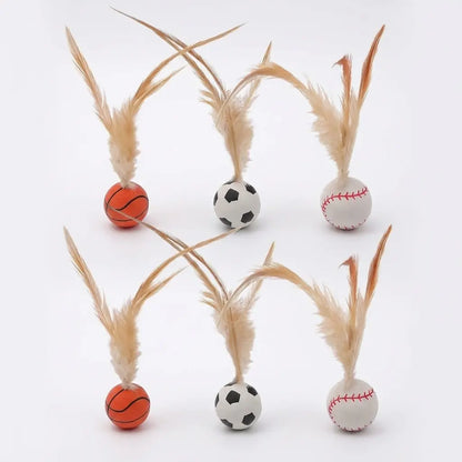 Unleash the Fun with Our Interactive Cat Toy Bouncy Balls - Buy 4 Get 2 Free! Perfect for Indoor Play and Boredom Relief for Kittens and Adult Cats!